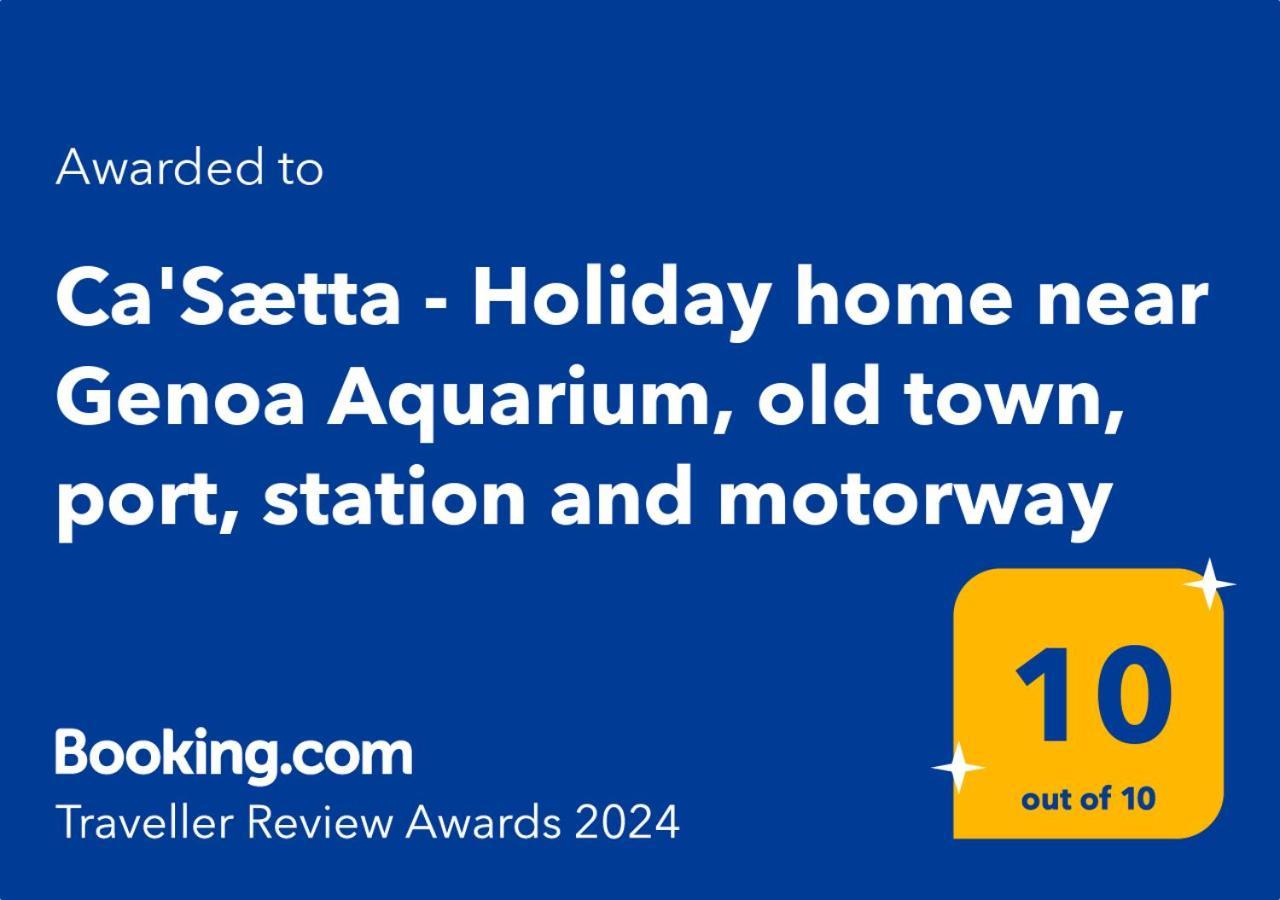 Ca'Saetta Bnb Holiday Home - Park & Go To Genoa Aquarium And Old Town Luaran gambar